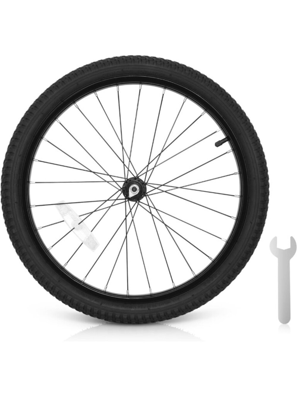 Kids Bike Front Wheels Replacement - Solid Rubber Tire & Inner Tube, 12-20 Inch
